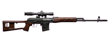 Modelo 3D da SVD "VODKA" no jogo